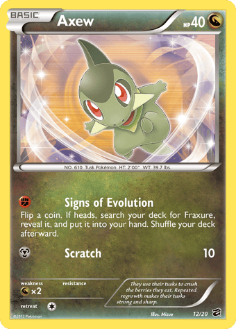 Axew Dragon Vault Pokemon Card