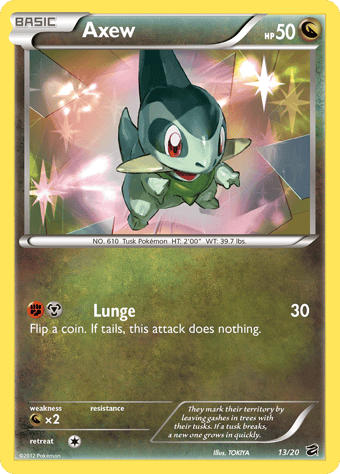 Axew Dragon Vault Pokemon Card