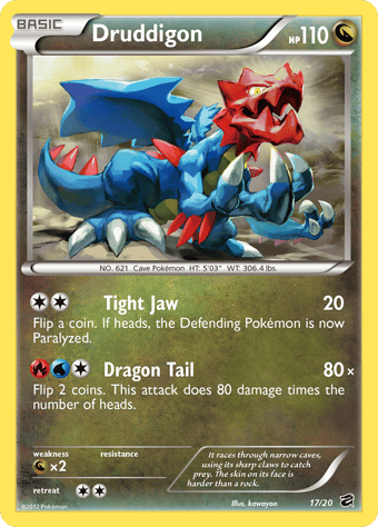 Druddigon Dragon Vault Pokemon Card