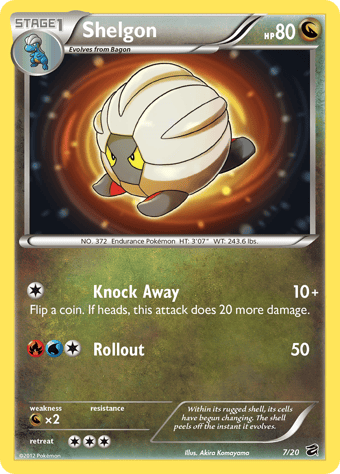 Shelgon Dragon Vault Pokemon Card