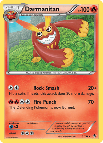 Darmanitan Emerging Powers Pokemon Card