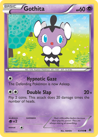 Gothita Emerging Powers Pokemon Card
