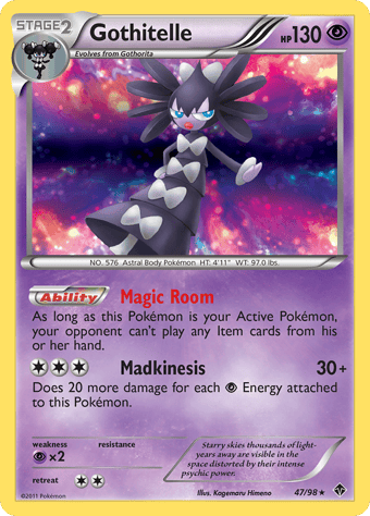 Gothitelle Emerging Powers Pokemon Card
