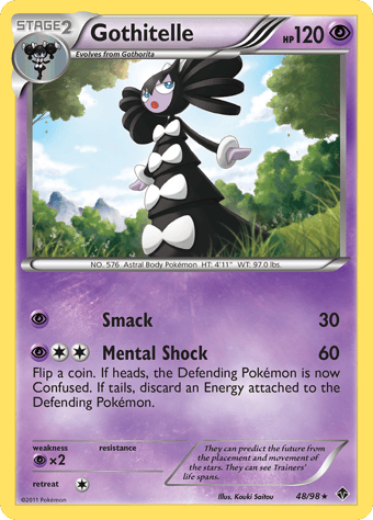 Gothitelle Emerging Powers Pokemon Card