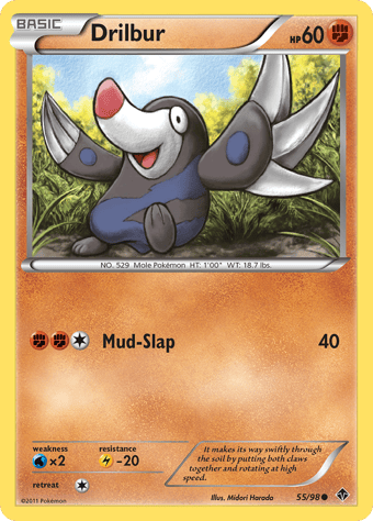 Drilbur Emerging Powers Pokemon Card