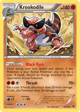 Krookodile Emerging Powers Pokemon Card