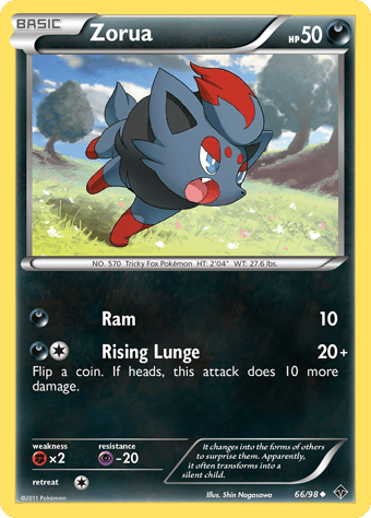 Zorua Emerging Powers Pokemon Card