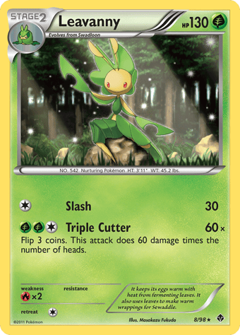 Leavanny Emerging Powers Pokemon Card