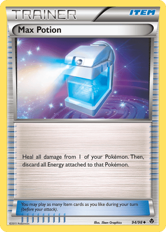 Max Potion Emerging Powers Pokemon Card