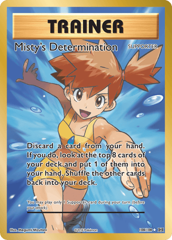Misty's Determination Evolutions Pokemon Card