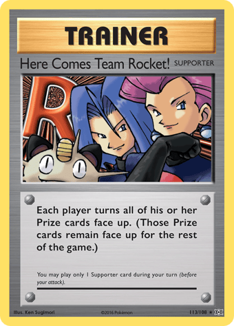 Here Comes Team Rocket! Evolutions Pokemon Card