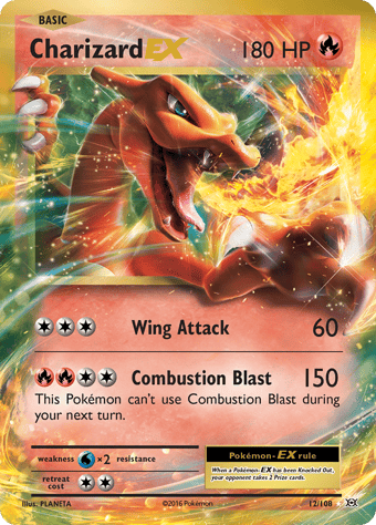 Charizard-EX Evolutions Pokemon Card