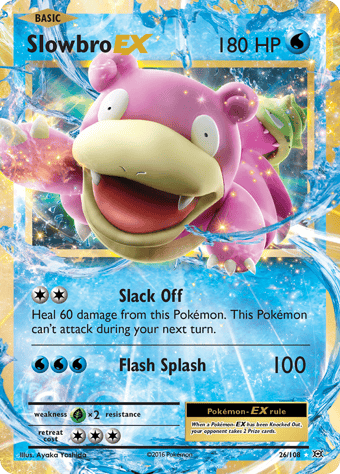 Slowbro-EX Evolutions Pokemon Card