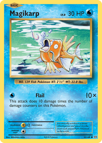 Magikarp Evolutions Pokemon Card