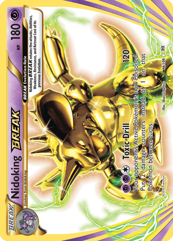 Nidoking BREAK Evolutions Pokemon Card