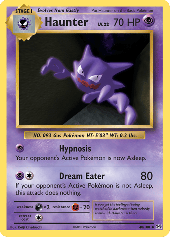 Haunter Evolutions Pokemon Card