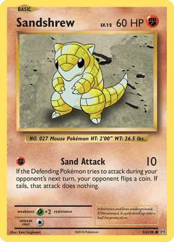 Sandshrew Evolutions Pokemon Card