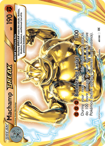 Machamp BREAK Evolutions Pokemon Card