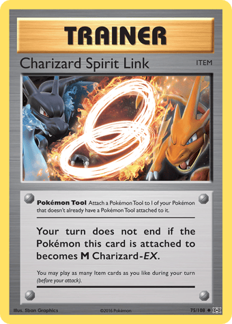 Charizard Spirit Link Evolutions Pokemon Card
