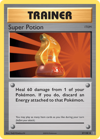 Super Potion Evolutions Pokemon Card