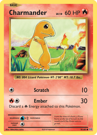 Charmander Evolutions Pokemon Card