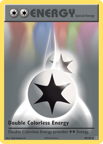 Double Colorless Energy Evolutions Pokemon Card Double Colorless Energy Evolutions Pokemon Card