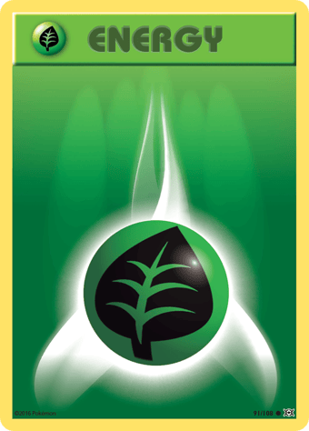 Grass Energy Evolutions Pokemon Card
