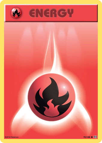 Fire Energy Evolutions Pokemon Card
