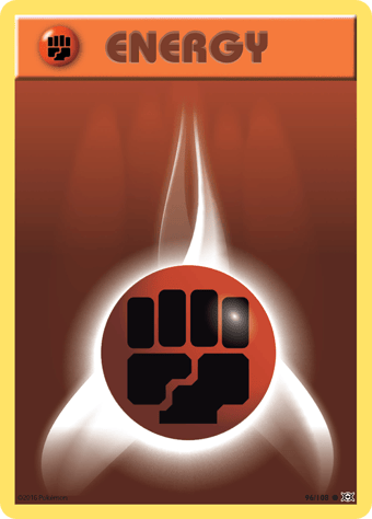Fighting Energy Evolutions Pokemon Card