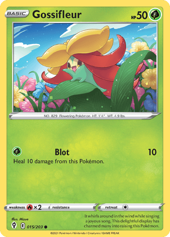 Gossifleur Evolving Skies Pokemon Card