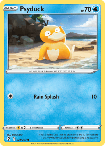 Psyduck Evolving Skies Pokemon Card