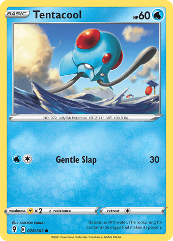 Tentacool Evolving Skies Pokemon Card