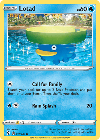 Lotad Evolving Skies Pokemon Card