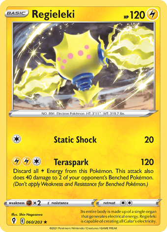 Regieleki Evolving Skies Pokemon Card