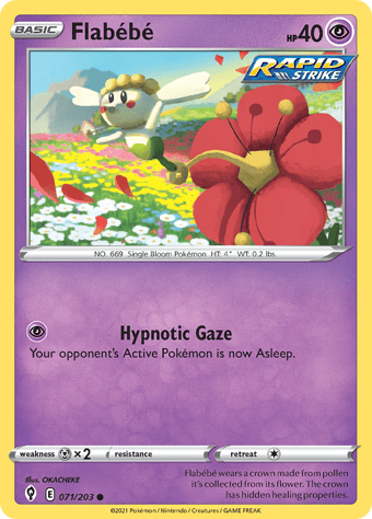 Flabébé Evolving Skies Pokemon Card