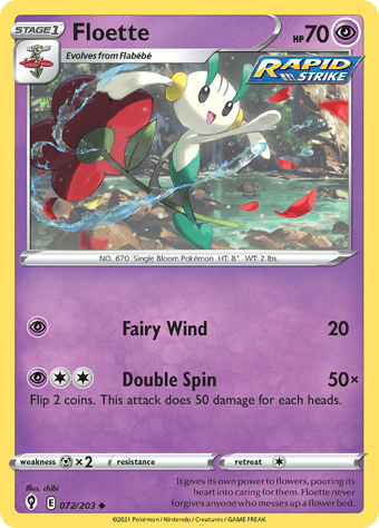Floette Evolving Skies Pokemon Card