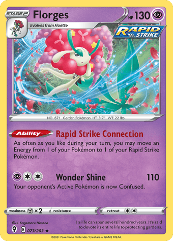 Florges Evolving Skies Pokemon Card