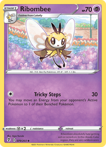 Ribombee Evolving Skies Pokemon Card