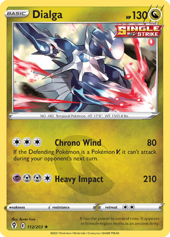Dialga Evolving Skies Pokemon Card