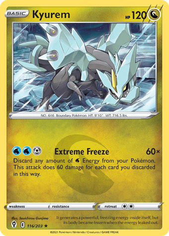 Kyurem Evolving Skies Pokemon Card