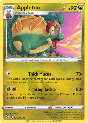 Appletun Evolving Skies Pokemon Card