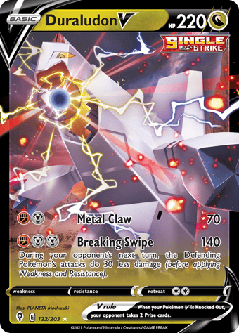 Duraludon V Evolving Skies Pokemon Card