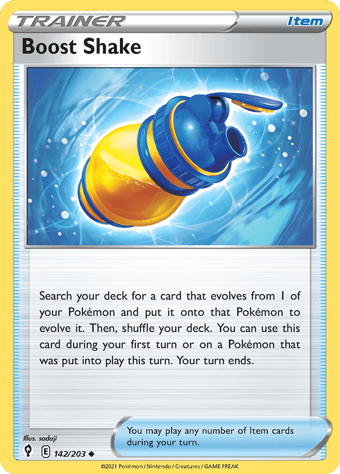 Boost Shake Evolving Skies Pokemon Card