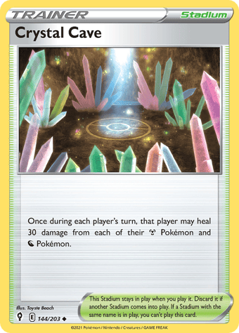 Crystal Cave Evolving Skies Pokemon Card