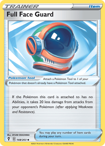Full Face Guard Evolving Skies Pokemon Card