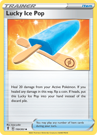 Lucky Ice Pop Evolving Skies Pokemon Card