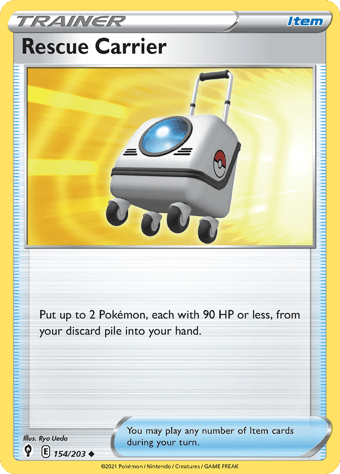 Rescue Carrier Evolving Skies Pokemon Card
