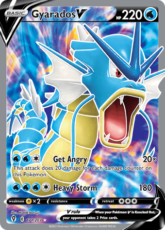 Gyarados V Evolving Skies Pokemon Card
