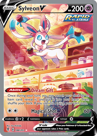 Sylveon V Evolving Skies Pokemon Card