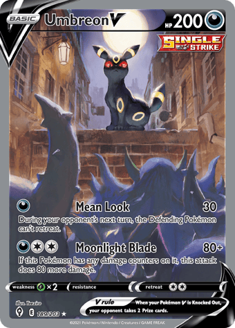 Umbreon V Evolving Skies Pokemon Card